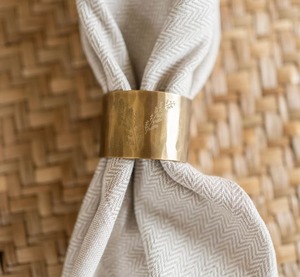 Anneaux de serviette en métal écologiques classiques très demandés pour une décoration élégante de table, mariages, fêtes, dîners spéciaux - Product Image 2