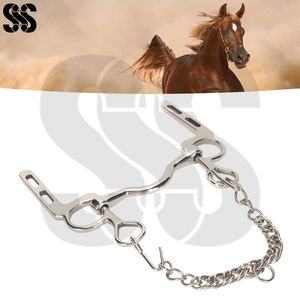 Cadena de gancho de acero inoxidable de alta calidad OEM al por mayor para bocados de caballo, con rodillo de fácil control que evita el deslizamiento del bocado para carrozas. - Product Image 3