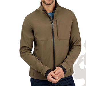 Chaqueta Cortavientos Impermeable de Softshell para Hombre, de la Mejor Calidad, para Otoño e Invierno, con Cremallera, Estampado, Más Gruesa, para Trabajadores - Product Image 1