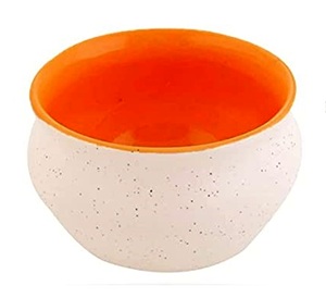 Platos de cerámica hechos a mano de 8 pulgadas, cuencos, utensilios de cocina y vajilla con acabado brillante chapados - Product Image 2