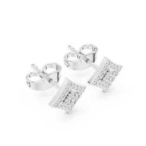 Boucles d'oreilles pendantes S925 Sterling Sparkling Diamond Wedding Jewelry Women's Round Brilliant Cut - Product Image 3