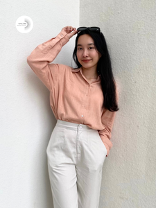 กางเกงขายาวผ้าลินินผสม ไม่ซีดจาง ไม่หดตัว สไตล์ลำลอง สำหรับฤดูใบไม้ร่วง ผลิตจากโรงงานในเวียดนาม รับผลิตแบบ OEM ODM - Product Image 5
