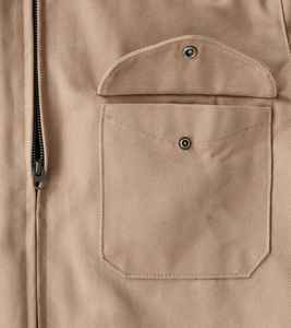 Chaqueta de Trabajo de Alta Seguridad, Estilo Universitario, con Forro de Algodón, Cuello Alto, Logotipo Frontal, Lona Encerada Gruesa, Informal, Otoñal, Personalizable, al por Mayor - Product Image 2