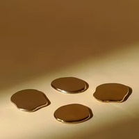 Ensemble de sous-verres en métal multifonctionnels, écologiques, modernes, gravés sur mesure, lavables, durables, avec logo personnalisé pour entreprise