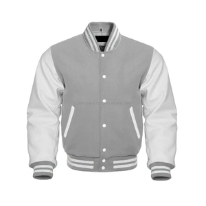 Vestes universitaires et universitaires de grande taille pour hommes vestes universitaires vierges en gros veste universitaire letterman unie avec logo personnalisé pour hommes - Product Image 1