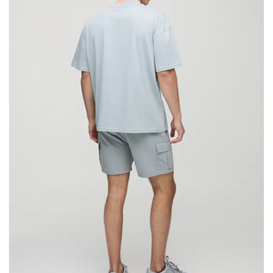 Pantalones cortos de carga de secado rápido de verano para hombre, tela ecológica de patrón sólido, ropa de calle informal al por mayor - Product Image 2