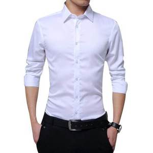 Camisa informal oficial de alta calidad para hombre, 100% algodón, manga larga, cuello en V, un solo botón, franela, verano, varios colores, OEM - Product Image 6