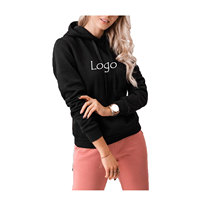 Sudaderas con Capucha Bordadas con Cierre para Mujer, de Alta Calidad y Estilo, al por Mayor, Nuevo Diseño, Color Sólido, Ropa Urbana de Invierno, Personalizadas con Estampado 100%