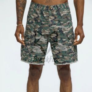 Todo el fabricante personalizar ropa de calle camuflaje corto de carga seis bolsillos corto bordado personalizado parche trabajo de carga corto - Product Image 1