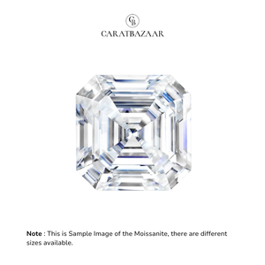 Diamant Moissanite Certifié Taille Asscher D VVS1 - Product Image 3
