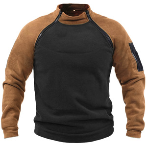 Polartec tissu hommes sweat Double fermeture éclair extérieur survêtement respirant tactique sweat pour hommes - Product Image 6