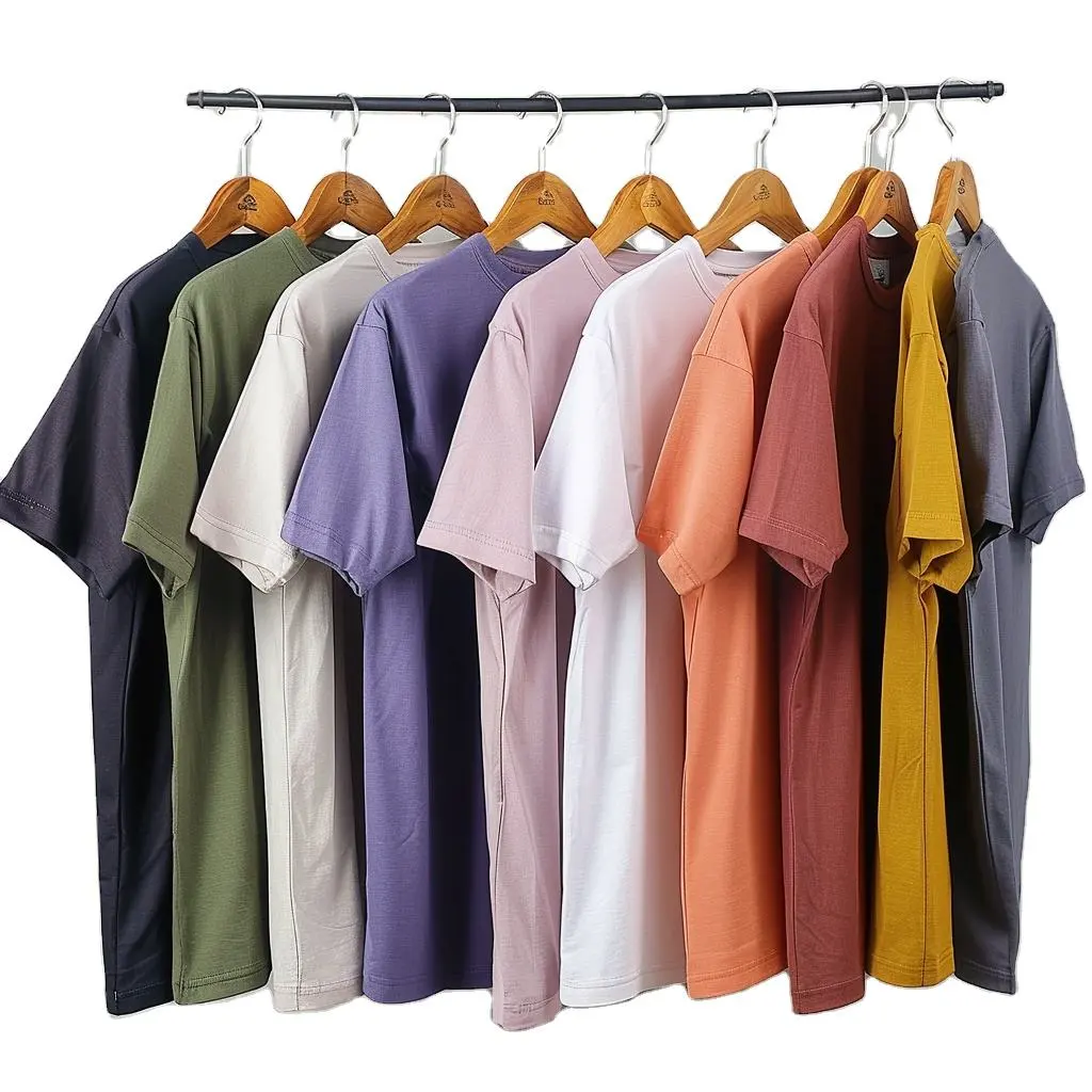 Top Style OEM Design Custom Men's Pigment Dyed T Shirt High Quality 100% Cotton Garment Dyed Vintage T shirt