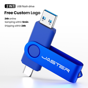 Clé USB personnalisée gratuite avec logo, type C, clé USB, mémoire flash 32 Go, 64 Go, mémoire flash 16 Go pour smartphones, <span class=keywords><strong>2</strong></span> en 1, clé USB intelligente - Product Image 1