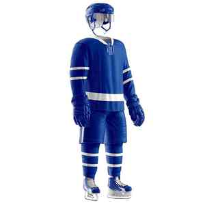 Professionelle maßgeschneiderte Eishockey-Uniform aus dehnbarem, atmungsaktivem und feuchtigkeitsableitendem Material für höchsten Leistungskomfort. - Product Image 6