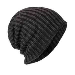 Unisex Warm Vintage Solid Color Washed Cotton Knitted <b>Hat</b> Distressed Ribbed Beanie 3D Embroidery Street Personality - Product Image 4