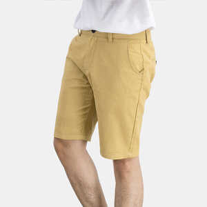 Shorts pour hommes personnalisés Shorts hybrides grande taille décontracté vente en gros respirant fermeture éclair 100% coton polaire tricoté uni teint Short pour hommes - Product Image 5