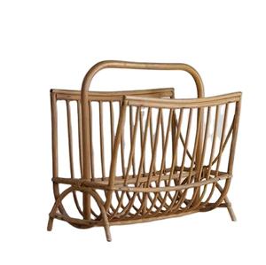 Revistero de ratán tejido a mano Natural de Vietnam, venta al por mayor, cesta de almacenamiento de jacinto de agua, gabinete de estantería de algas marinas - Product Image 5