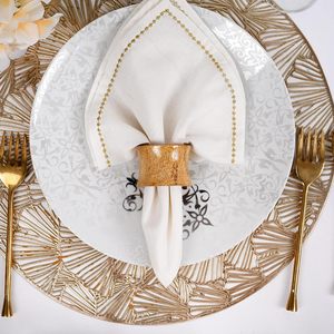 Ronds de serviette en bois faits à la main de haute qualité pour hôtels et restaurants ronds de serviette de mariage à prix abordable - Product Image 5