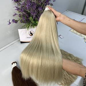 Haute qualité un donneur Vietnam vierge cuticule alignée droite soyeuse douce Extensions de cheveux brésiliens Style de vague réelle confiance crue - Product Image 5