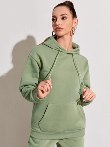 Conjunto Deportivo de Felpa de Algodón Extra Grande para Mujer, Transpirable, Suave, a la Moda, Sudadera y Pantalones para Damas - Product Image 3