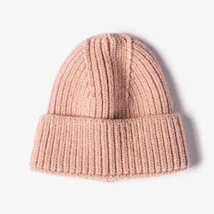 Gorro de punto cálido de invierno de EE. UU., ropa de calle de Color sólido a la moda con bordado de diseñador personalizado al por mayor - Product Image 3