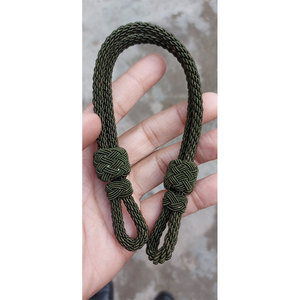 Cordón de silbato de seda de poliéster 100%, cordón de uniforme ceremonial personalizado con diseño en blanco, cordón de hombro uniforme OEM - Product Image 6