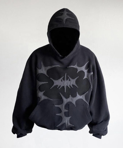 Sweat-shirt pour homme vintage en gros, délavé à l'acide, poids lourd, 100% coton, streetwear, surdimensionné, sans cordon, fermeture éclair pour l'hiver - Product Image 6