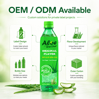 Offre Spéciale boisson à l'aloe vera aromatisée à l'usine chinoise contient de la pulpe d'aloe vera véritable 500ml boisson