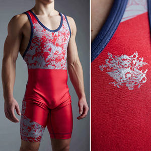 Singlet de lutte en sublimation pour jeunes lycéens, en spandex, petit singlet de lutte en spandex, hauts de lutte pour garçons, singlet avec nom d'équipe - Product Image 4