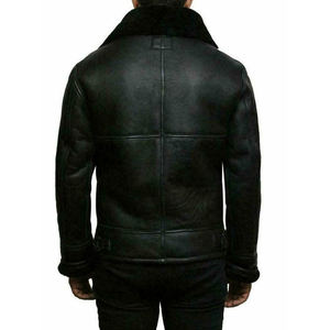 Good Quality <b>Winter</b> New Arrivals Men's Jackets <b>Thick</b> Leather Faux Fur Collar Windproof Warm <b>Coat</b> OEM Service - Product Image 6