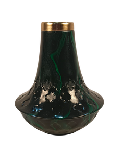 Florero de aluminio Vertical de mesa de forma redonda con jarrones de Metal chapados en oro, jarrón decorativo para plantas de flores, decoración del hogar - Product Image 5