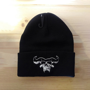 หมวกบีนนี่ถักสำหรับฤดูหนาวหมวกทรงกะโหลกพิมพ์ลายแบบไม่ซึมสี - Product Image 4