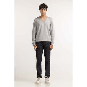 เสื้อสเวตเตอร์แขนยาวสีเทาแฟชั่นสำหรับผู้ชาย MN-SWT-WS23-182B - Product Image 2