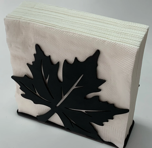 Restaurant Hotel Home Purpose Maple Leaf Design Metal <b>Black</b> Napkin Holder in Wholesale Price - Product Image 6