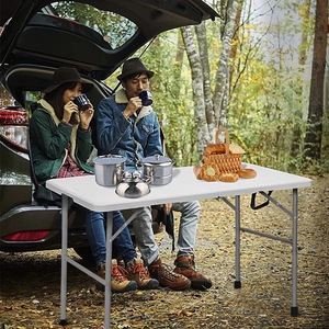 Table pliante en HDPE de 180 cm, rectangulaire, pour mariage, banquet, événements, pique-nique, <span class=keywords><strong>location</strong></span>, table pliante en plastique de 6 pieds - Product Image 5