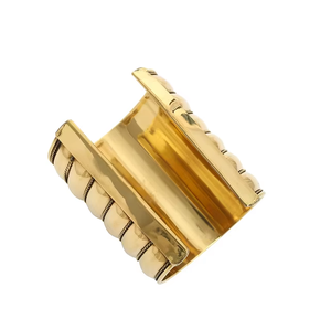 Fashion Gold Plated Statement Cuff <b>Bracelet</b> for Women <b>Adjustable</b> Open Bangle Elegant Party Wear Jewelry Gift - Product Image 5