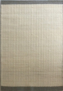 Tapis à poils plats en laine et coton moderne fait à la main de couleur blanche indienne avec pile texturée en boucle pour intérieurs et maisons élégants - Product Image 4