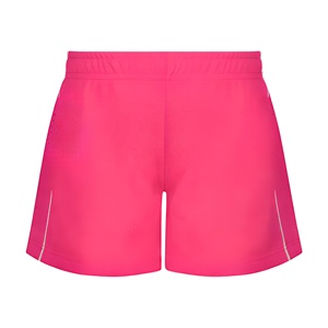 Men's Pink Quick Dry Sport <b>Shorts</b> With Elastic Waist Mid Length Solid Color Woven Polyester Fabric - Product Image 1