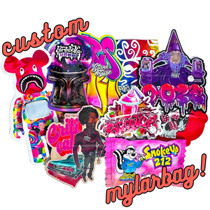 Bolsas de pie troqueladas personalizadas con impresión de dibujos animados Mylar Ziplock Suministro directo de fábrica para productos de embalaje e impresión - Product Image 2