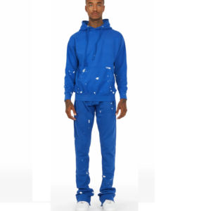 Survêtement Personnalisé Survêtement D'été Lavage À L'acide Deux 2 Pièces Ensemble Sérigraphie Cropped t-shirt et Short Ensemble Hommes - Product Image 1