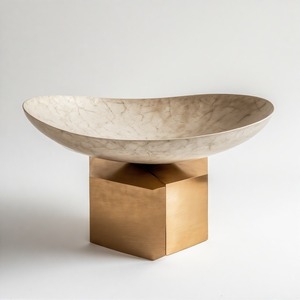 Majestic Gold Tazón de mesa Tazón para servir en forma redonda personalizada para el hogar Hotel Boda Decoración para servir Tazón de uso - Product Image 2