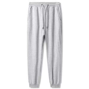 Jogging décontracté pour homme, coupe ample, taille élastique, déchiré, brodé, en molleton |   Pantalon de survêtement baggy en molleton français - Product Image 1