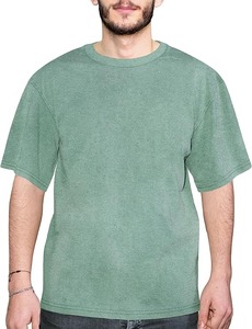 เสื้อยืดผู้ชายถักนิตติ้ง 100% ผ้าฝ้ายคุณภาพสูง แบบวินเทจ โลโก้สั่งทำได้ ซักย้อมสีแบบแอซิด แห้งเร็ว เป็นมิตรกับสิ่งแวดล้อม - Product Image 6