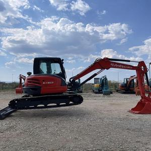 Excavadora de 3,5 toneladas, excavadora con motor Kubota, excavadora sobre orugas, construcción, Mini ensacadora usada, miniexcavadoras de 1 tonelada a la venta - Product Image 5