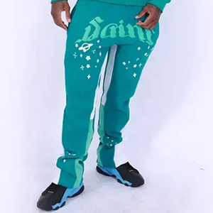 Poids lourd 100% coton Vintage survêtements survêtements hommes haute qualité XL taille à capuche pantalons de survêtement ensemble imprimé Logo hiver - Product Image 5