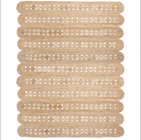 Tapis de sol rectangulaire en jute naturel tressé, épais, à poils moyens, réversible, grande taille, pour usage domestique, chambre, porte