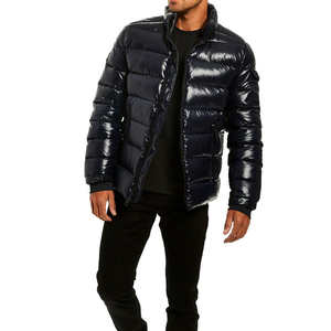 Chaqueta cortavientos de lona ligera para hombre para invierno Diseño popular con cuello levantado Chaqueta acolchada de precio barato - Product Image 1