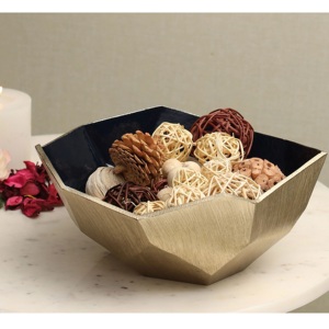 Cuenco para servir chocolate hecho a mano, cuenco de sopa dorado de aluminio pulido, cuenco único para servir para restaurantes, bodas, Apto para lavavajillas - Product Image 5