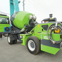 Camion malaxeur à béton autochargeur hydraulique importé, certifié CE, 4 m³, 4x4, diesel, véhicule de construction mobile