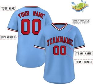 Jersey de béisbol con cuello en V para hombre, camiseta de softball, camisetas personalizadas con estampado de sublimación, camiseta de béisbol - Product Image 6